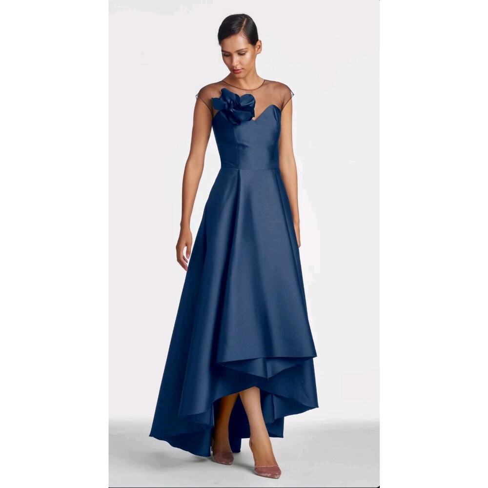 NWT $795 SACHIN & BABI Blakely Navy Formal Dress Gown Mother Of The Bride Sz 0